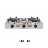 GST-T13 3 Burner gas hob with bbq grill gas cooker prices