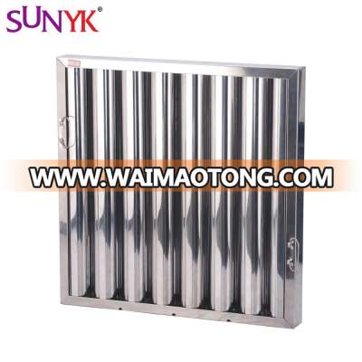 European style stainless steel baffle filter